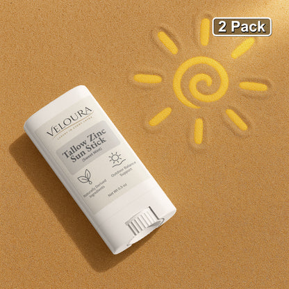 Veloura 2 Pack Tallow Zinc Sun Stick