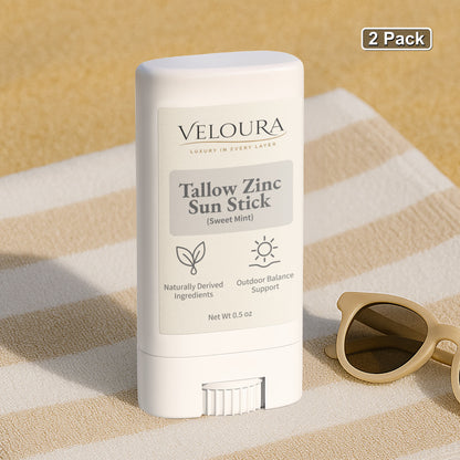 Veloura 2 Pack Tallow Zinc Sun Stick