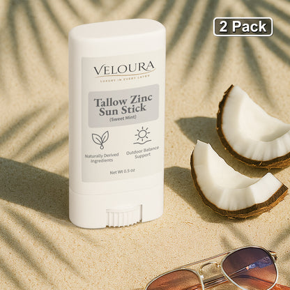 Veloura 2 Pack Tallow Zinc Sun Stick