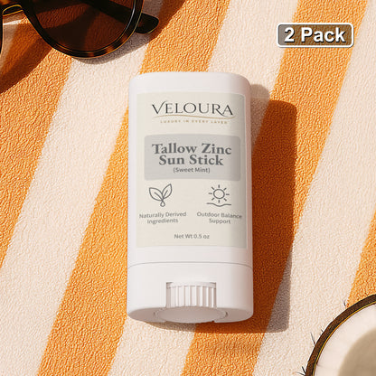 Veloura 2 Pack Tallow Zinc Sun Stick