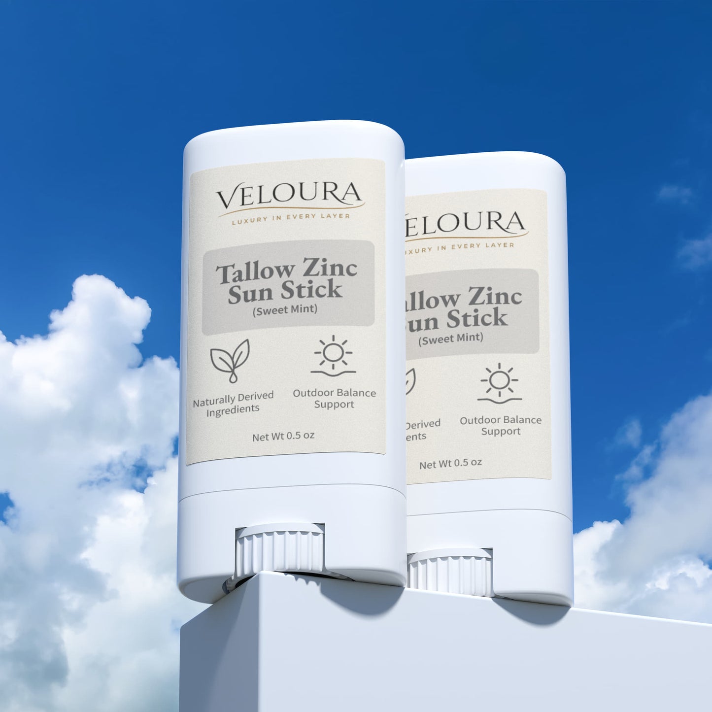 Veloura 2 Pack Tallow Zinc Sun Stick