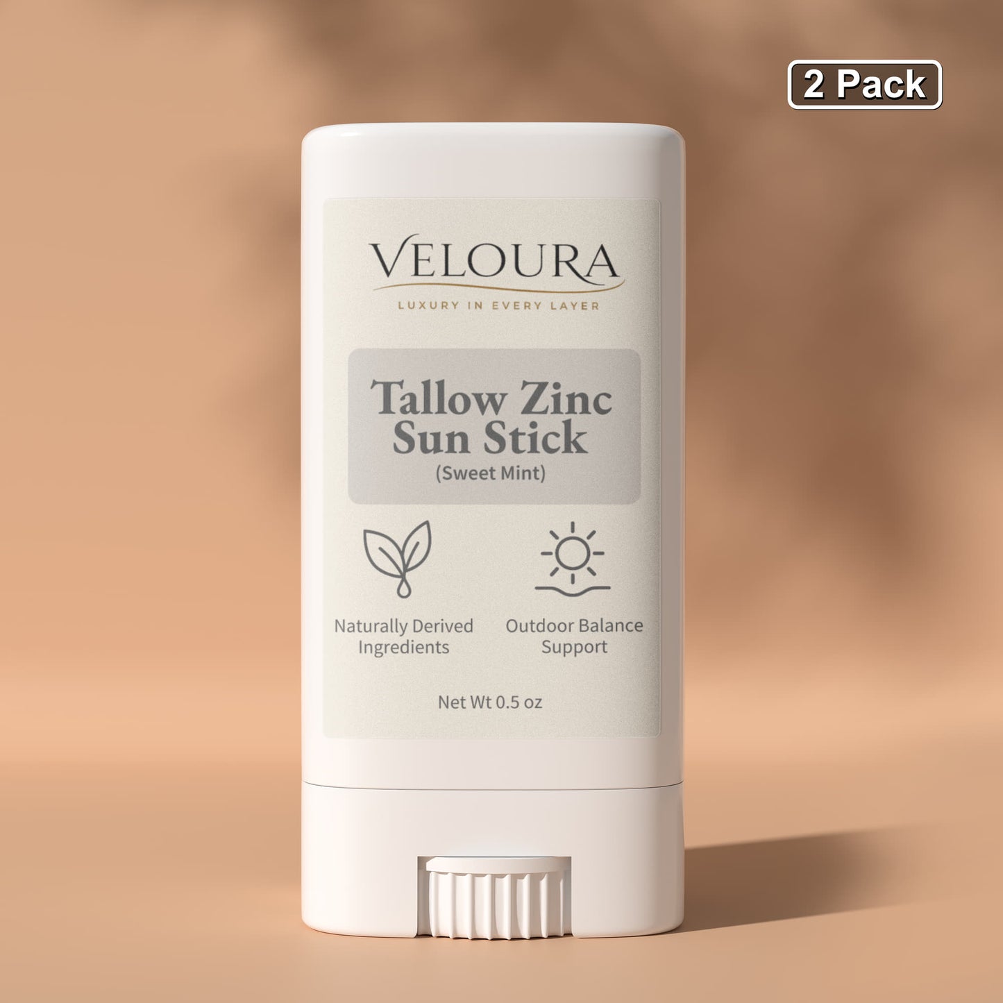 Veloura 2 Pack Tallow Zinc Sun Stick