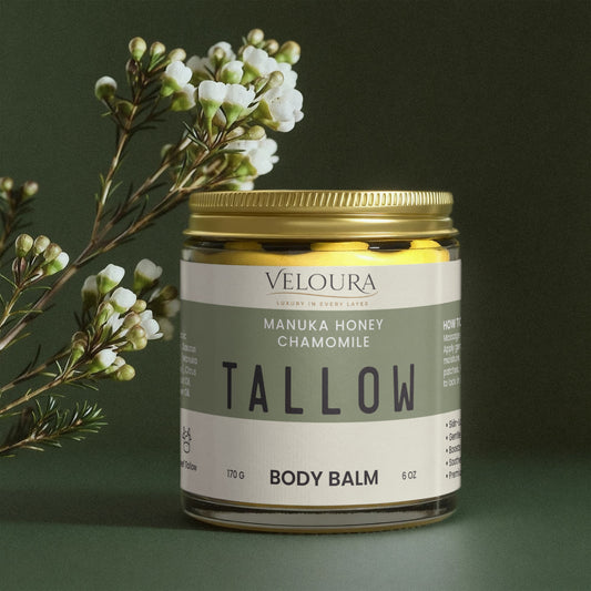 Veloura Manuka Honey Chamomile Tallow Body Balm