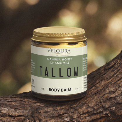 Veloura Manuka Honey Chamomile Tallow Body Balm