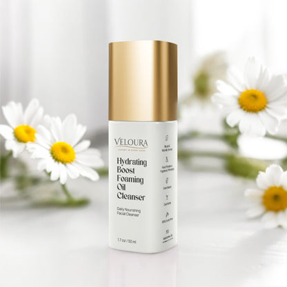 Veloura Gold Cap – Foaming Oil Cleanser